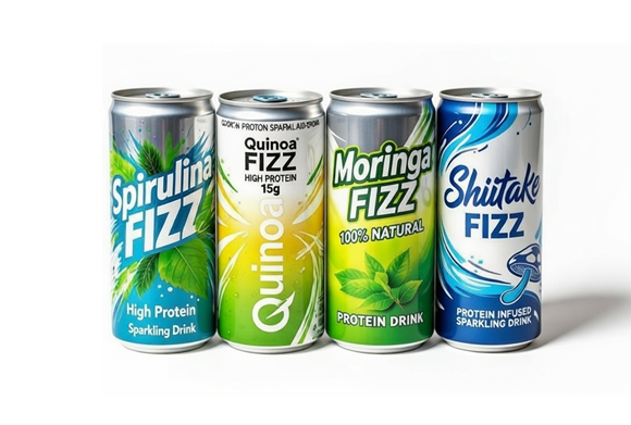 Plant-based acidic sparkling functional beverages